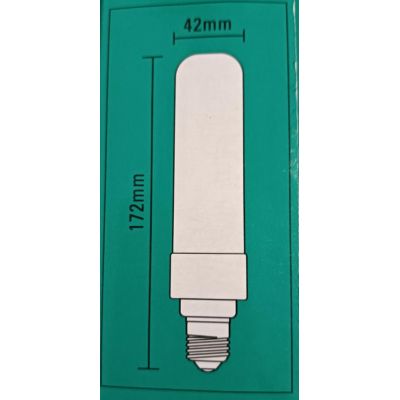 LAMPADINA ATTACCO E27 LED 15W LUCE 3000K DIMMERABILE MM 38X150 Marino Cristal - Cristalensi Shop Online