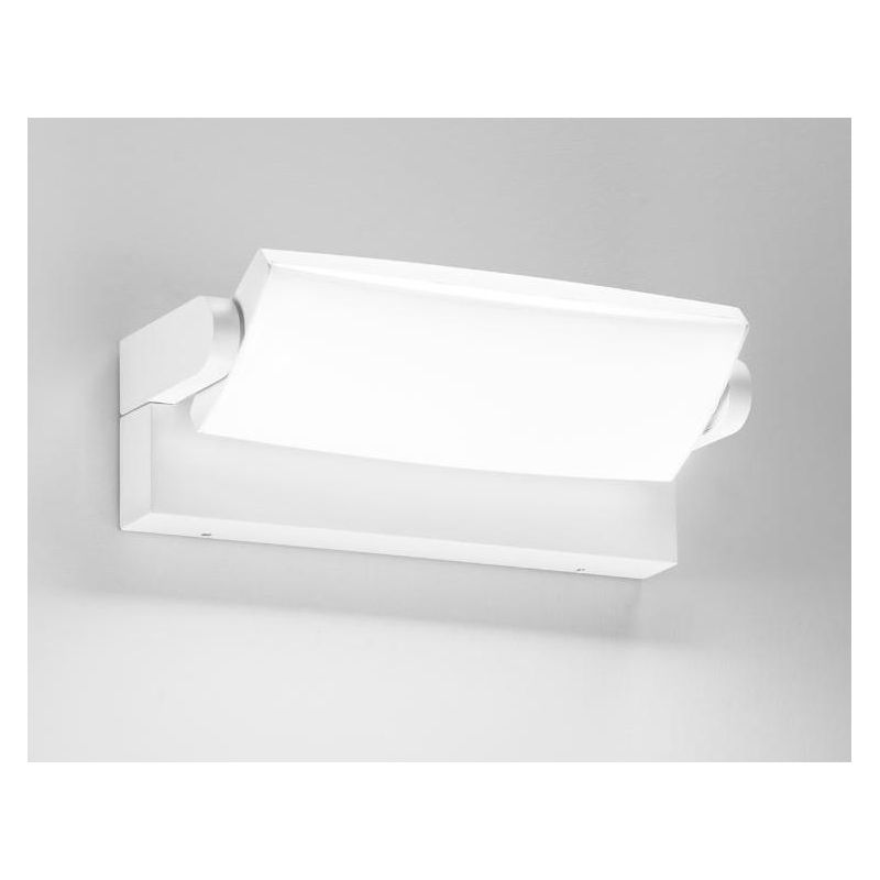 FLOYD APPLIQUE DA ESTERNO ORIENTABILE LED 25W LUCE CCT 3000K-4000K IP65 ALLUMINIO BIANCO E ANTRACITE