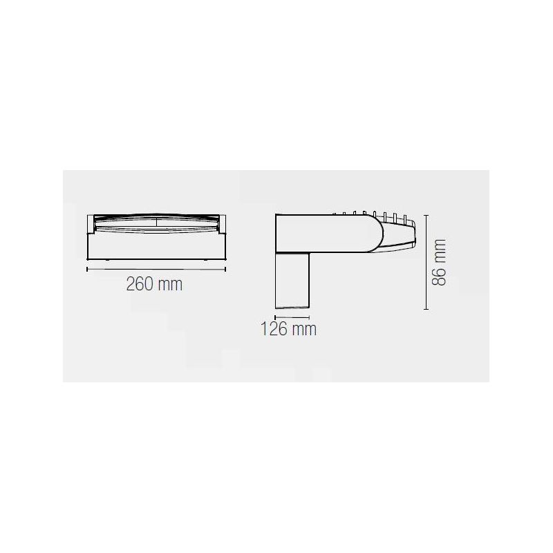 FLOYD APPLIQUE DA ESTERNO ORIENTABILE LED 25W LUCE CCT 3000K-4000K IP65 ALLUMINIO BIANCO E ANTRACITE