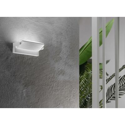 FLOYD APPLIQUE DA ESTERNO ORIENTABILE LED 25W LUCE CCT 3000K-4000K IP65 ALLUMINIO BIANCO E ANTRACITE
