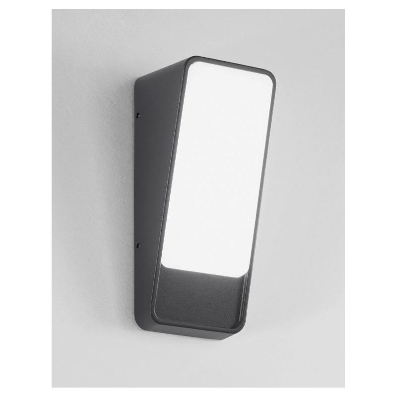 APPLIQUE DA ESTERNO IN ALLUMINIO 3 COLORI LED 14W LUCE 3000K IP65  DESIGN MODERNO