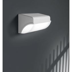 APPLIQUE DA ESTERNO IN POLICARBONATO BIANCO E ANTRACITE LED 30W LUCE 3000K-4000K IP65  DESIGN MODERNO 2