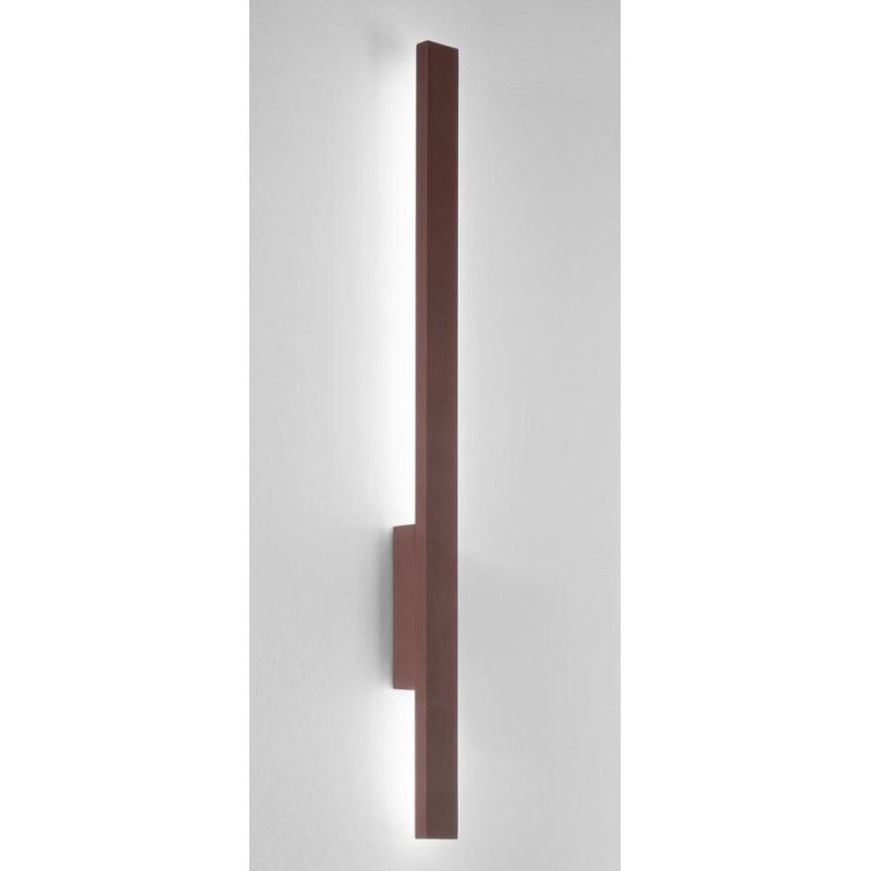 HERCULES APPLIQUE DA ESTERNO LUCE INDIRETTA LED 23W LUCE CCT 3000K-4000K IP65 ALLUMINIO CORTEN