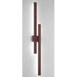 LAMPADA DA ESTERNO LUCE INDIRETTA LED 47W LUCE CCT 3000K-4000K IP65 ALLUMINIO CORTEN MODERNA 2