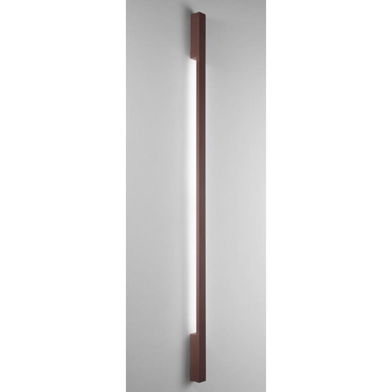 APPLIQUE LINEARE DA ESTERNO LUCE INDIRETTA LED 47W LUCE CCT 3000K-4000K IP65 ALLUMINIO CORTEN MODERNA