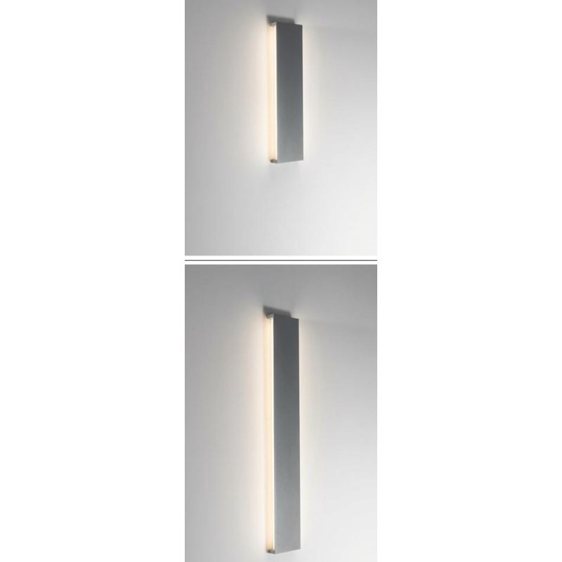 APPLIQUE DA ESTERNO LUCE LATERALE LED LUCE 4000K IP65 ALLUMINIO ANTRACITE 2 MISURE MODERNA
