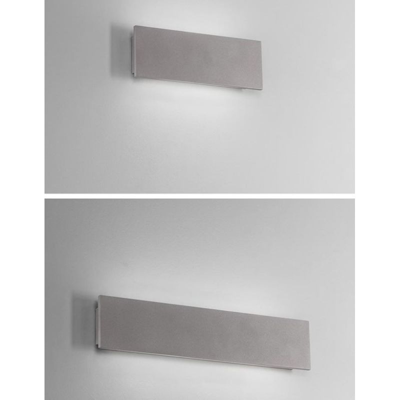 PARKER APPLIQUE DA ESTERNO IN CEMENTO GRIGIO 2 MISURE LED LUCE CCT 3000K-4000K IP65 DESIGN MODERNO