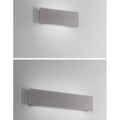 PARKER APPLIQUE DA ESTERNO IN CEMENTO GRIGIO 2 MISURE LED LUCE CCT 3000K-4000K IP65 DESIGN MODERNO