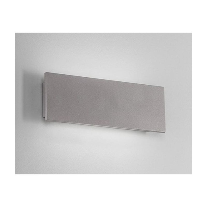 PARKER APPLIQUE DA ESTERNO IN CEMENTO GRIGIO 2 MISURE LED LUCE CCT 3000K-4000K IP65 DESIGN MODERNO
