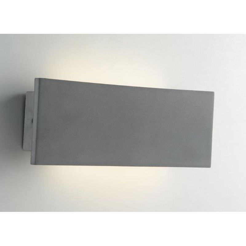 PARKER APPLIQUE DA ESTERNO IN CEMENTO GRIGIO 2 MISURE LED LUCE CCT 3000K-4000K IP65 DESIGN MODERNO