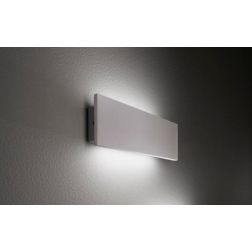 PARKER APPLIQUE DA ESTERNO IN CEMENTO GRIGIO 2 MISURE LED LUCE CCT 3000K-4000K IP65 DESIGN MODERNO
