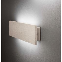 APPLIQUE DA ESTERNO IN CEMENTO BIANCO 4 MISURE LED LUCE CCT 3000K-4000K IP65 DESIGN MODERNO