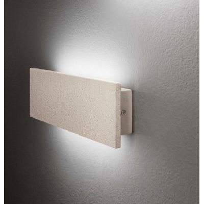 APPLIQUE DA ESTERNO IN CEMENTO BIANCO 4 MISURE LED LUCE CCT 3000K-4000K IP65 DESIGN MODERNO
