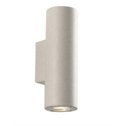 PORTLAND APPLIQUE CILINDRO DA ESTERNO IN CEMENTO IP65 BIEMISSIONE LAMPADINE ATTACCO GU10 MODERNA