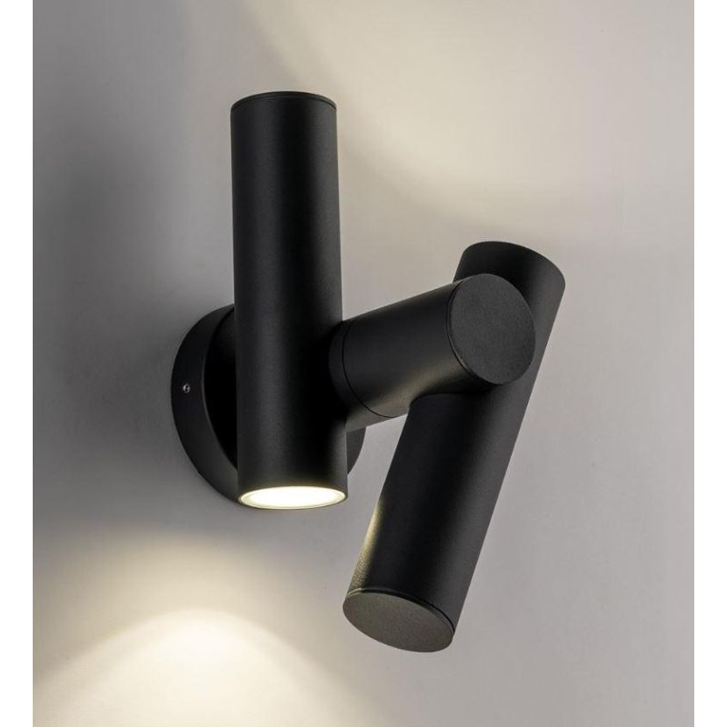 REVERSE APPLIQUE DA ESTERNO CON LUCE ORIENTABILE LED 7,5W LUCE 4000K IP44 ANTRACITE DESIGN MODERNO