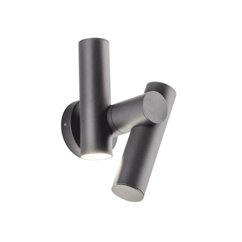 REVERSE APPLIQUE DA ESTERNO CON LUCE ORIENTABILE LED 7,5W LUCE 4000K IP44 ANTRACITE DESIGN MODERNO