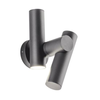 REVERSE APPLIQUE DA ESTERNO CON LUCE ORIENTABILE LED 7,5W LUCE 4000K IP44 ANTRACITE DESIGN MODERNO