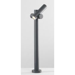 LAMPIONCINO DA GIARDINO CON LUCE ORIENTABILE LED 5,3W LUCE 4000K IP44 ANTRACITE DESIGN MODERNO