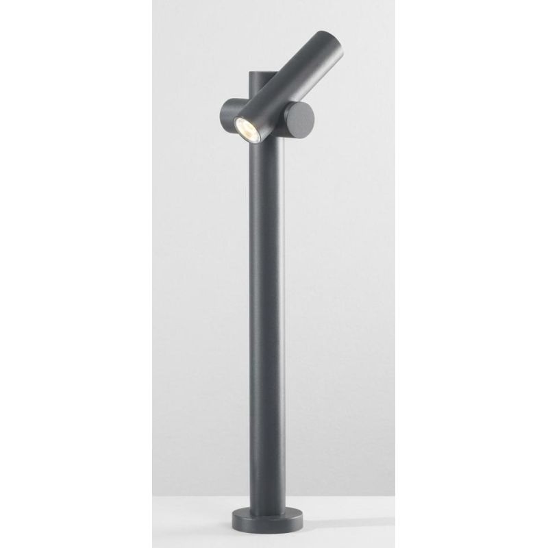 LAMPIONCINO DA GIARDINO CON LUCE ORIENTABILE LED 5,3W LUCE 4000K IP44 ANTRACITE DESIGN MODERNO