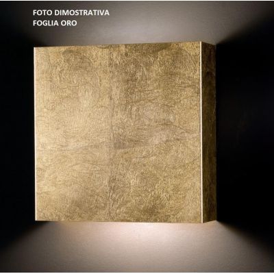 L'ALTRO LAMPADA DA PARETE IN METALLO FINITURE FOGLIA ORO O ARGENTO MODERNA Illuminando - Cristalensi Shop Online