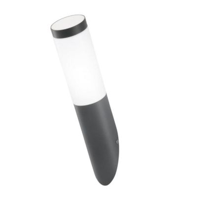TOKYO APPLIQUE TUBOLARE INCLINATA DA ESTERNO IP44 IN ACCIAIO INOX 4 COLORI LAMPADINA ATTACCO E27 MODERNA