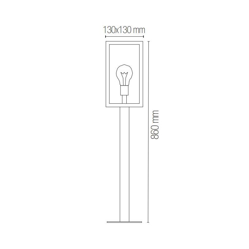 LAMPIONE DA GIARDINO 2 MISURE IP44 IN METALLO ANTRACITE O BIANCO DIFFUSORI IN VETRO LAMPADINA ATTACCO E27