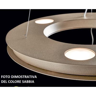 UFO PLAFONIERA COMPOSTA CON 7 LUCI IN METALLO BIANCO O SABBIA CON LAMPADINE GX53 LED Illuminando - Cristalensi Shop Online