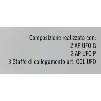 UFO PLAFONIERA COMPOSTA CON 14 LUCI IN METALLO BIANCO O SABBIA CON LAMPADINE GX53 LED Illuminando - Cristalensi Shop Online