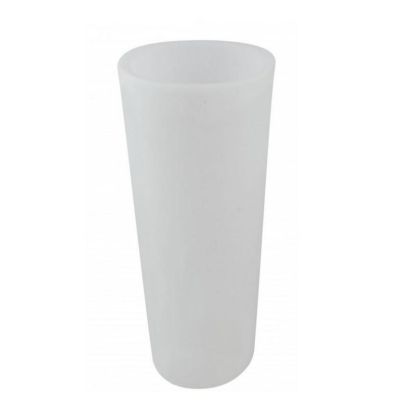 VASO LUMINOSO ROTONDO PER ARREDO GIARDINO IN 2 MISURE IP65 COLORE BIANCO LAMPADINA ATTACCO E27 IP44 MODERNO