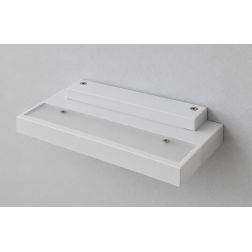 PLATE APPLIQUE A MENSOLA IN 2 MISURE ALLUMINIO BIANCO O NERO LED 12W - 24W LUCE 3000K E 4000K MODERNA ISYLUCE - Cristalensi Shop 2