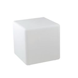 LAMPADA DA TERRA QUADRATA LUMINOSA BIANCA DA GIARDINO 3 MISURE IP65 LAMPADINA ATTACCO E27 DESIGN MODERNO 2