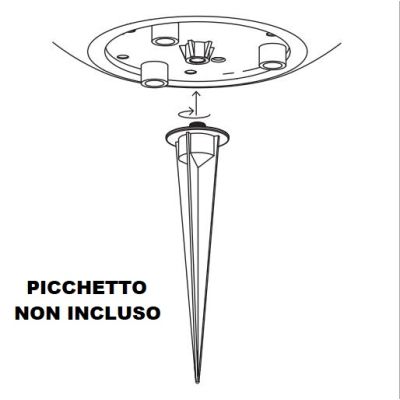 LAMPADA DA TERRA QUADRATA LUMINOSA BIANCA DA GIARDINO 3 MISURE IP65 LAMPADINA ATTACCO E27 DESIGN MODERNO