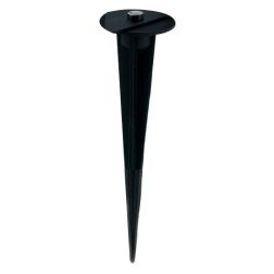 PICCHETTO IN ALLUMINIO NERO PER LAMPADE DA GIARDINO FAN EUROPE