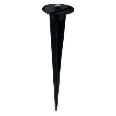 PICCHETTO IN ALLUMINIO NERO PER LAMPADE DA GIARDINO FAN EUROPE