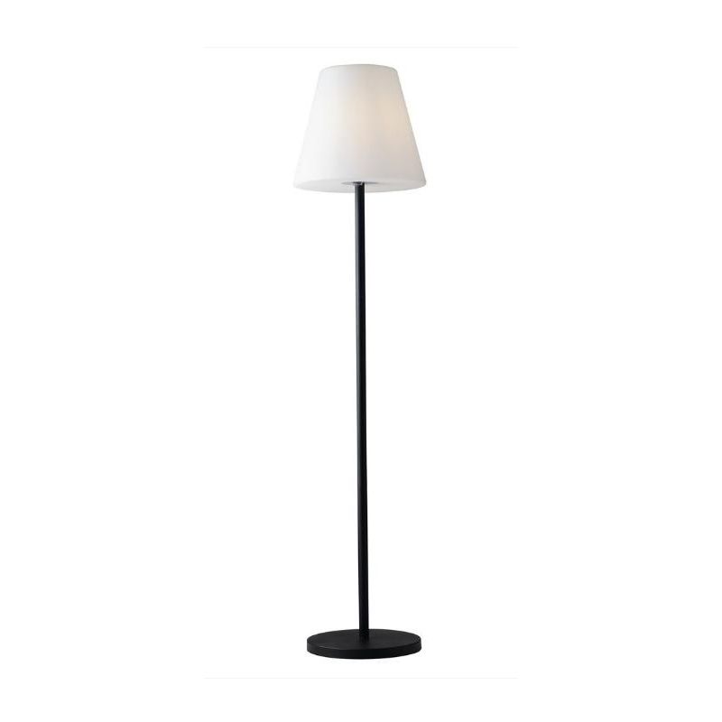 PIANTANA DA ESTERNO H 150 CM IP65 METALLO ANTRACITE CON PARALUME BIANCO LAMPADINA ATTACCO E27