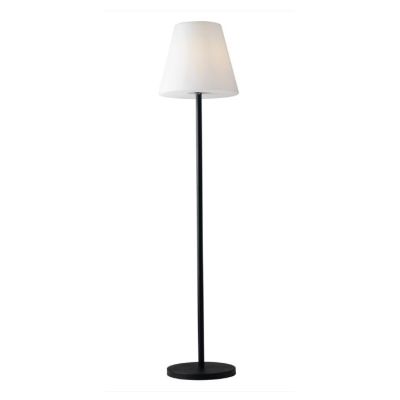 PIANTANA DA ESTERNO H 150 CM IP65 METALLO ANTRACITE CON PARALUME BIANCO LAMPADINA ATTACCO E27