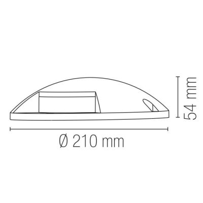 GROUND FARETTO 1 LUCE CARRABILE DA INCASSO ROTONDO IP65 IN ALLUMINIO ANTRACITE LED 6W LUCE CCT 3000K-4000K
