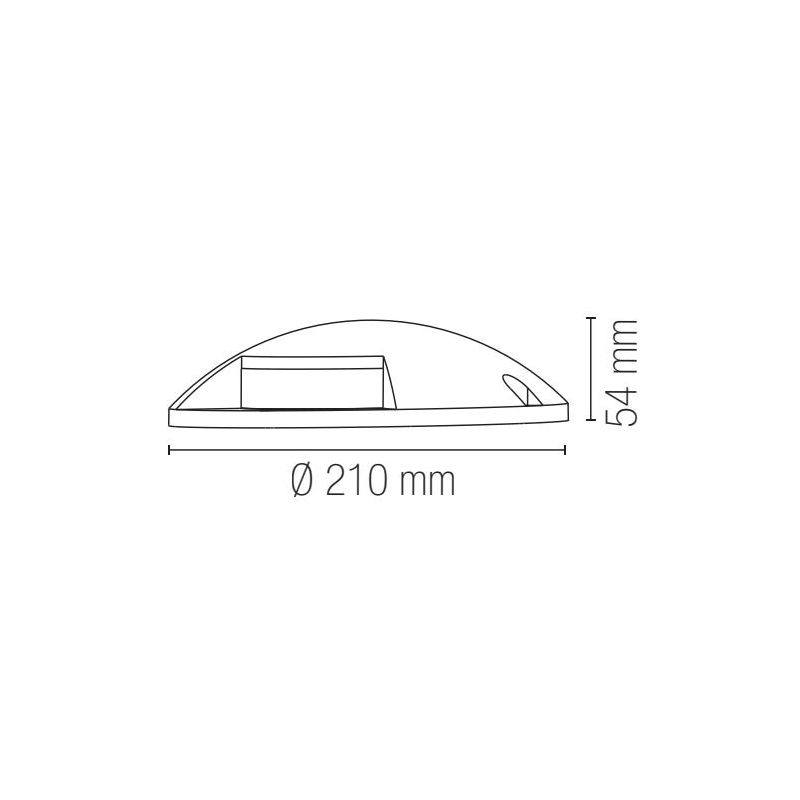 FARETTO CARRABILE 2 TAGLI DA INCASSO ROTONDO IP65 IN ALLUMINIO ANTRACITE LED 12W LUCE CCT 3000K-4000K