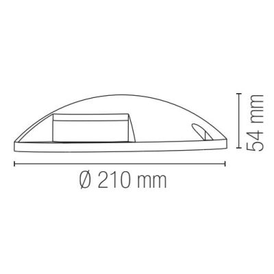 FARETTO CARRABILE 2 TAGLI DA INCASSO ROTONDO IP65 IN ALLUMINIO ANTRACITE LED 12W LUCE CCT 3000K-4000K