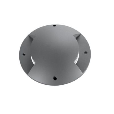 FARETTO CARRABILE 2 TAGLI DA INCASSO ROTONDO IP65 IN ALLUMINIO ANTRACITE LED 12W LUCE CCT 3000K-4000K
