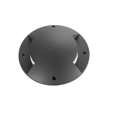 FARETTO CARRABILE 2 TAGLI DA INCASSO ROTONDO IP65 IN ALLUMINIO ANTRACITE LED 12W LUCE CCT 3000K-4000K