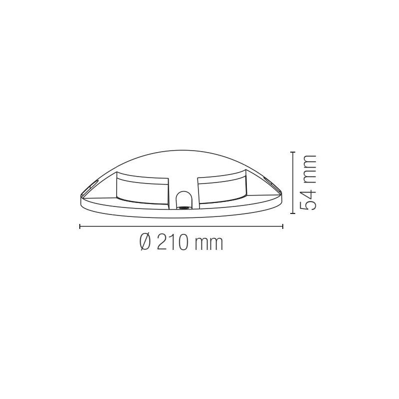 FARETTO CARRABILE 4 TAGLI DA INCASSO ROTONDO IP65 IN ALLUMINIO ANTRACITE LED 16W LUCE CCT 3000K-4000K