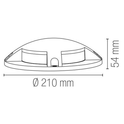 FARETTO CARRABILE 4 TAGLI DA INCASSO ROTONDO IP65 IN ALLUMINIO ANTRACITE LED 16W LUCE CCT 3000K-4000K
