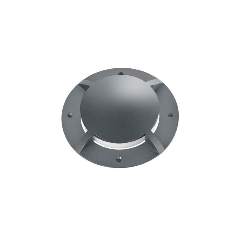 FARETTO CARRABILE 4 TAGLI DA INCASSO ROTONDO IP65 IN ALLUMINIO ANTRACITE LED 16W LUCE CCT 3000K-4000K