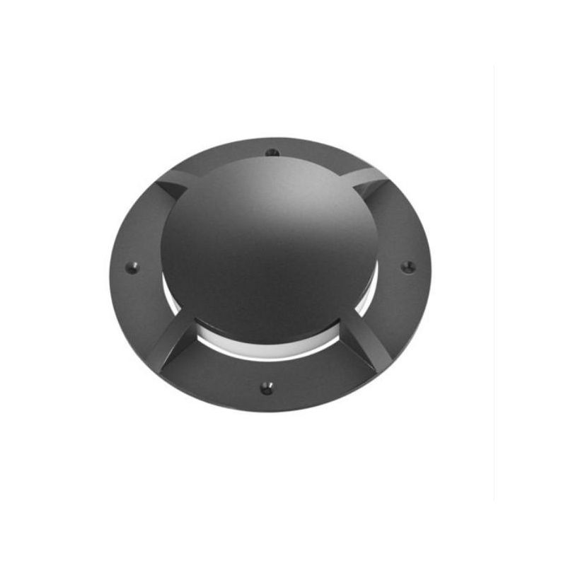 FARETTO CARRABILE 4 TAGLI DA INCASSO ROTONDO IP65 IN ALLUMINIO ANTRACITE LED 16W LUCE CCT 3000K-4000K