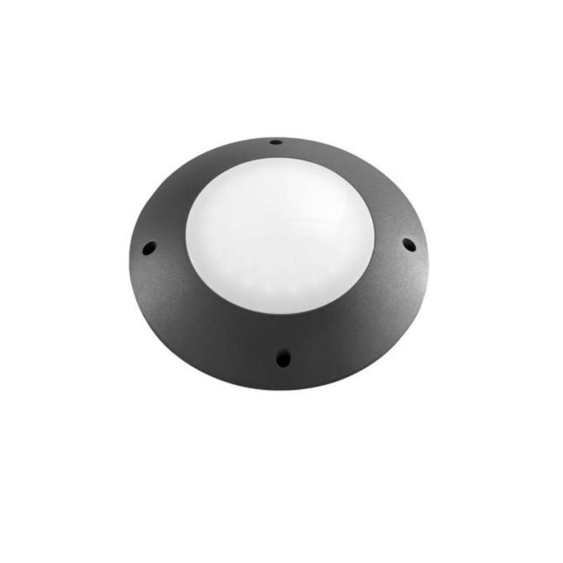 FARETTO CARRABILE DA INCASSO ROTONDO LUCE DIRETTA IP65 IN ALLUMINIO ANTRACITE LED 12W LUCE CCT 3000K-4000K