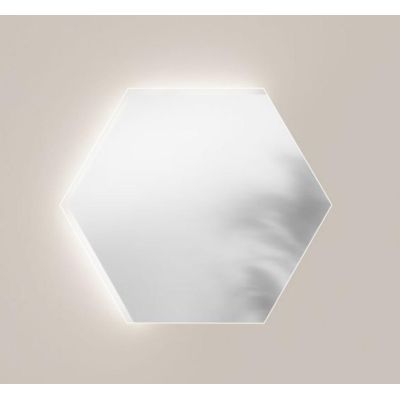 SPECCHIO ESAGONALE 2 MISURE LED INTEGRATO 6W-8W CON INTERRUTTORE CCT LUCE 3000K-4000K IP44