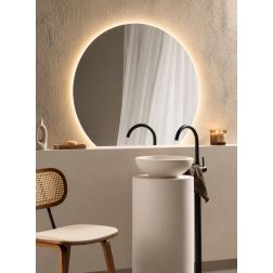 LAMPADA SPECCHIO ORIGINALE IN 2 MISURE LED INTEGRATO LUCE CCT 3000K-4000K IP44 DESIGN MODERNO