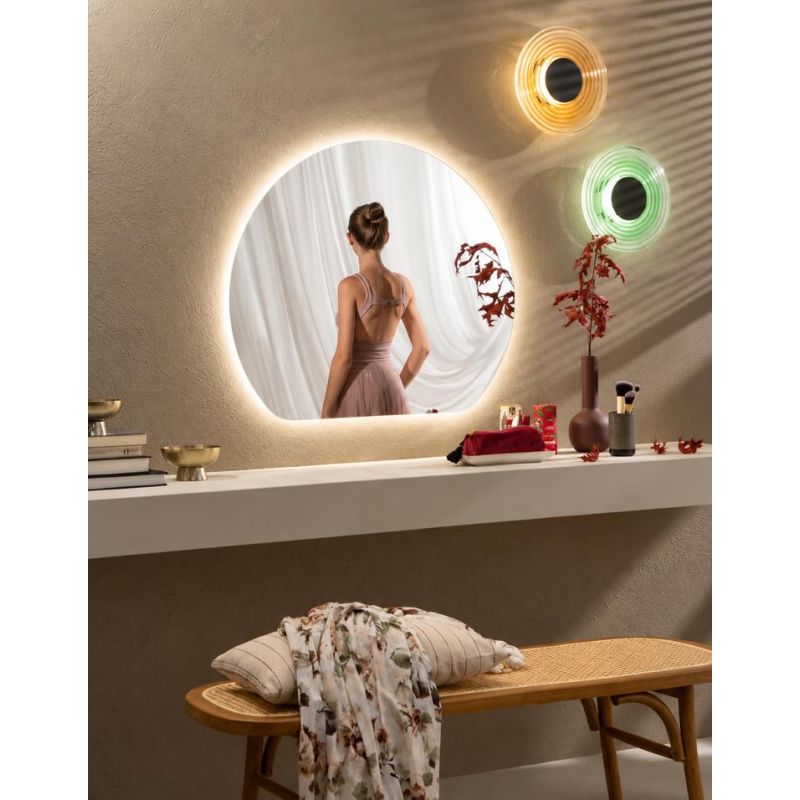 LAMPADA SPECCHIO ORIGINALE IN 2 MISURE LED INTEGRATO LUCE CCT 3000K-4000K IP44 DESIGN MODERNO