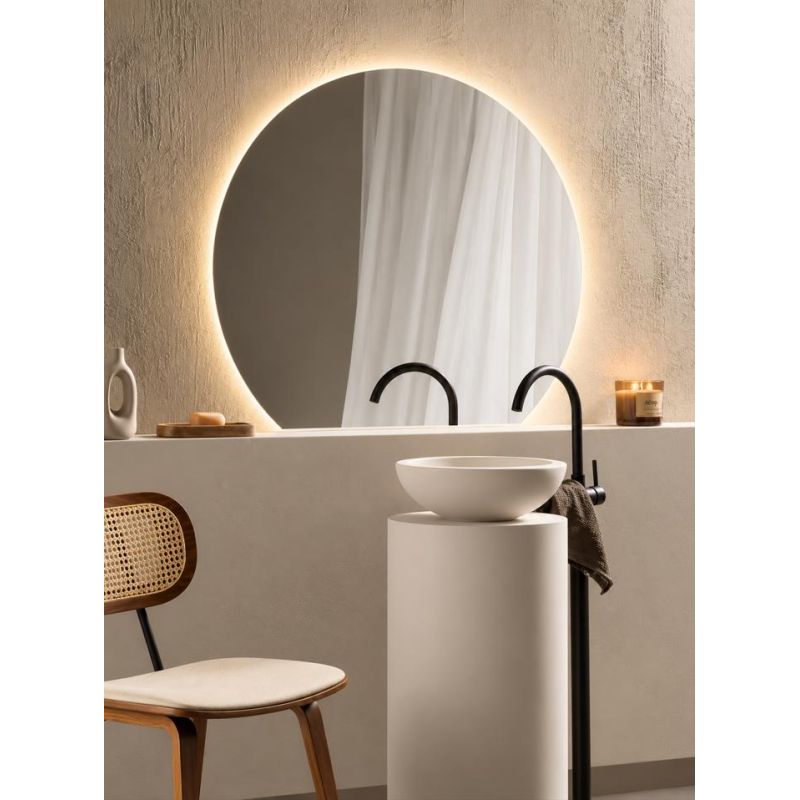 LAMPADA SPECCHIO ORIGINALE IN 2 MISURE LED INTEGRATO LUCE CCT 3000K-4000K IP44 DESIGN MODERNO